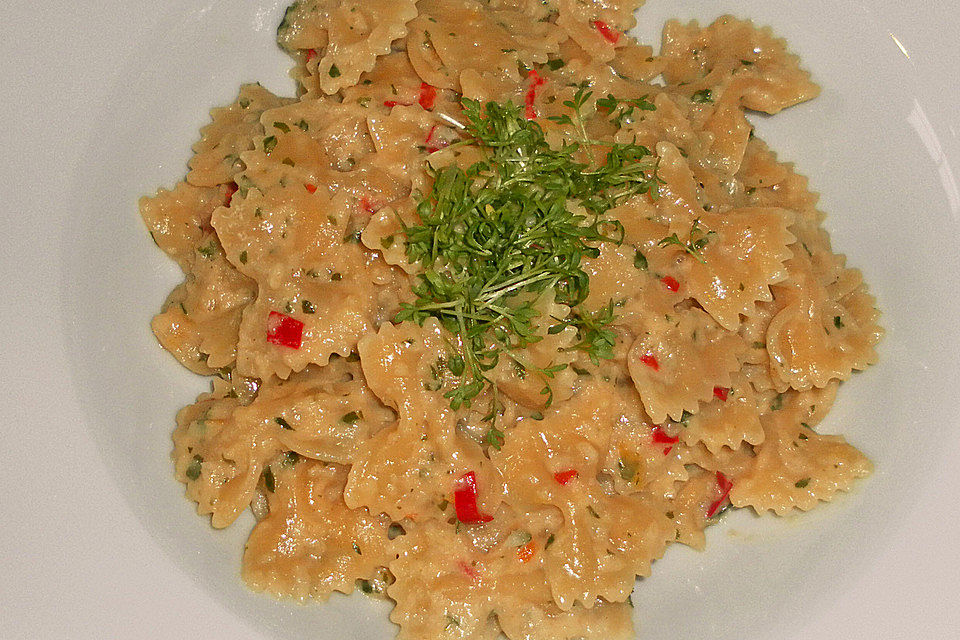 Pasta mit Apfel-Ingwer-Sauce