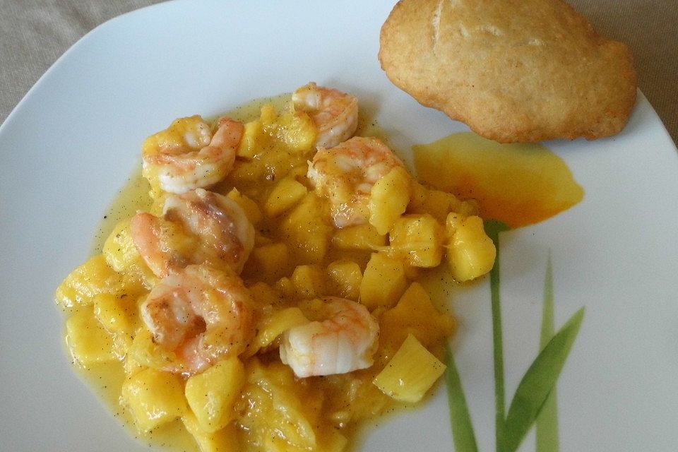 Garnelen-Mango-Salat