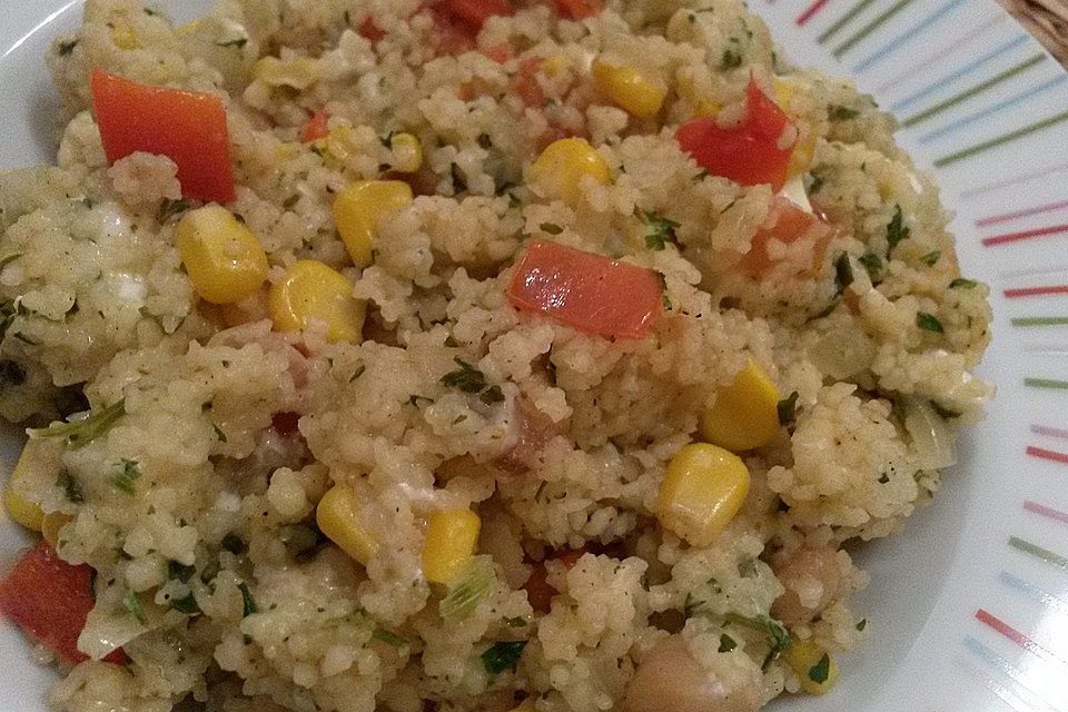 Feta-Couscous-Pfanne