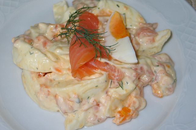 Eiersalat mit Räucherlachs von line18| Chefkoch