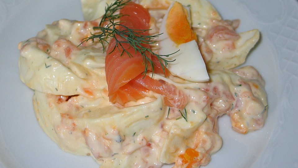 Eiersalat mit Räucherlachs von line18| Chefkoch