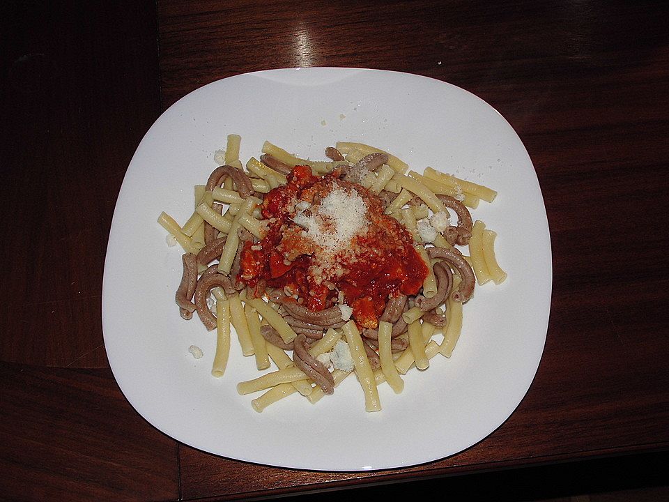 Spaghetti mit Hähnchenbrust und Sambal Manis von kerry13| Chefkoch