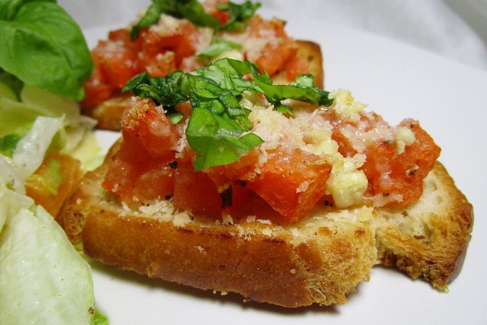 Bruschetta mit Parmesan