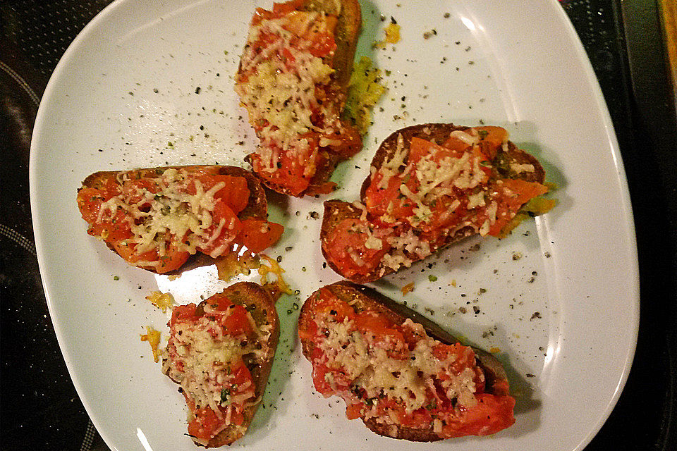 Bruschetta mit Parmesan