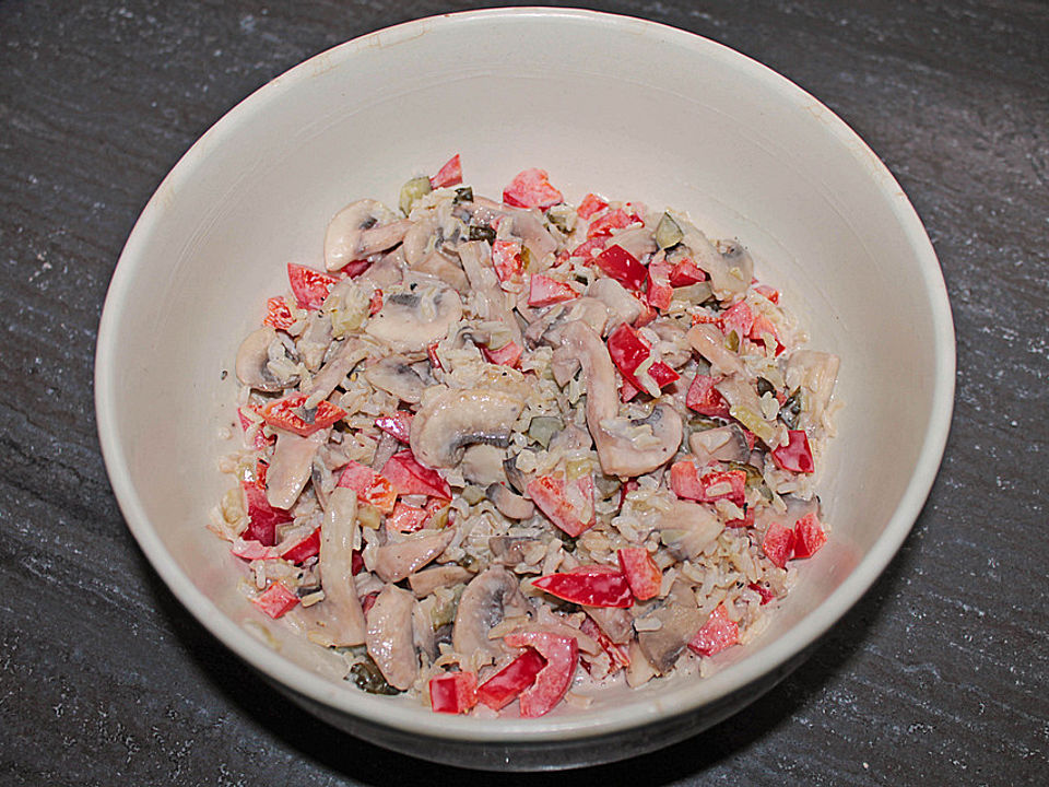 Reis-Champignon-Salat von patty89| Chefkoch