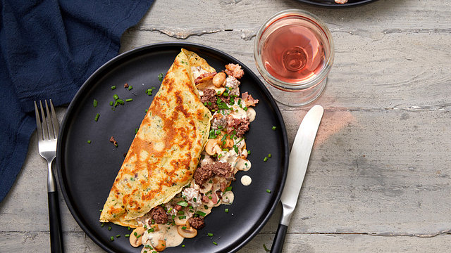 Kräuterpfannkuchen nach Jäger Art von ufaudie58 Kräuterpfannkuchen nach Jäger Art von ufaudie58