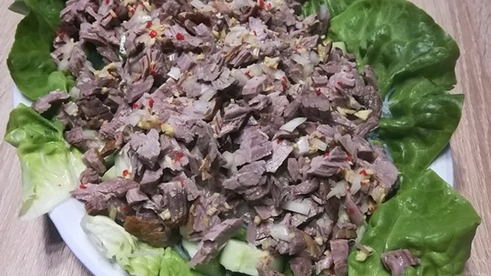 Asiatischer Rindfleischsalat Mit Reisnudeln Von Pontifex555 Chefkoch