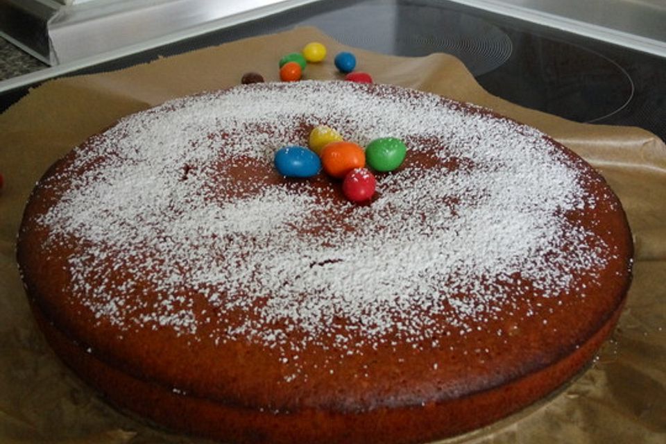 M&M-Schüttelkuchen ohne Mehl