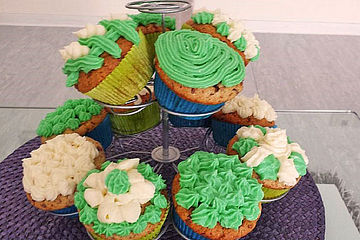 Kinderschokolade-Mandel-Cupcakes mit 43er Likör Topping