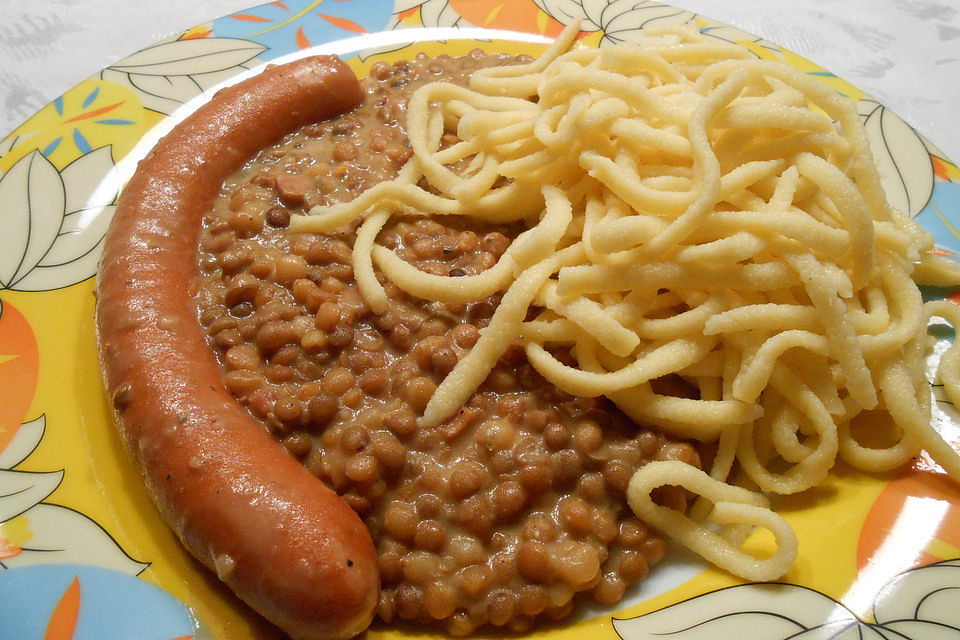 Spätzle und Linsen