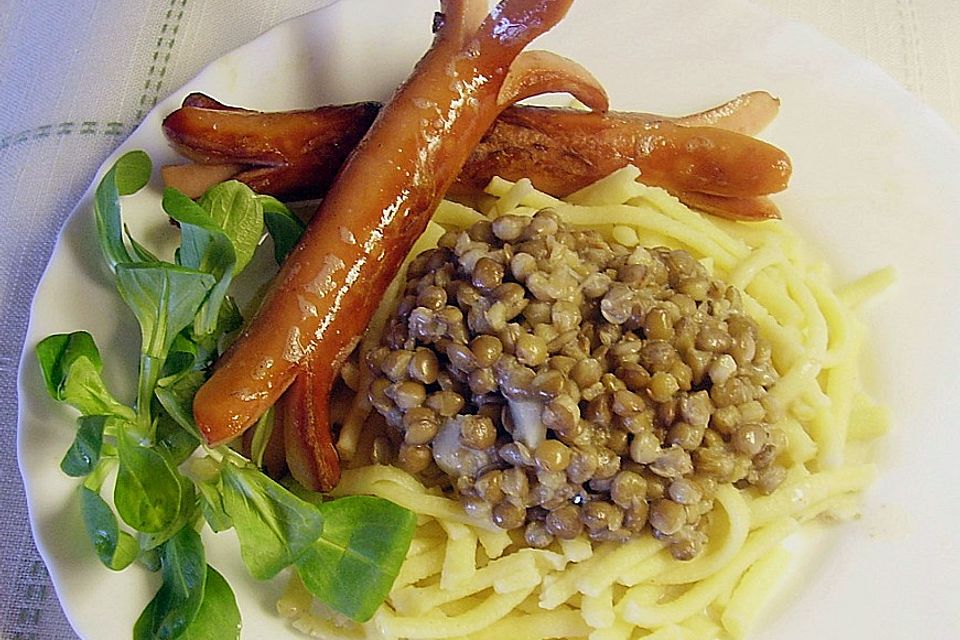 Spätzle und Linsen