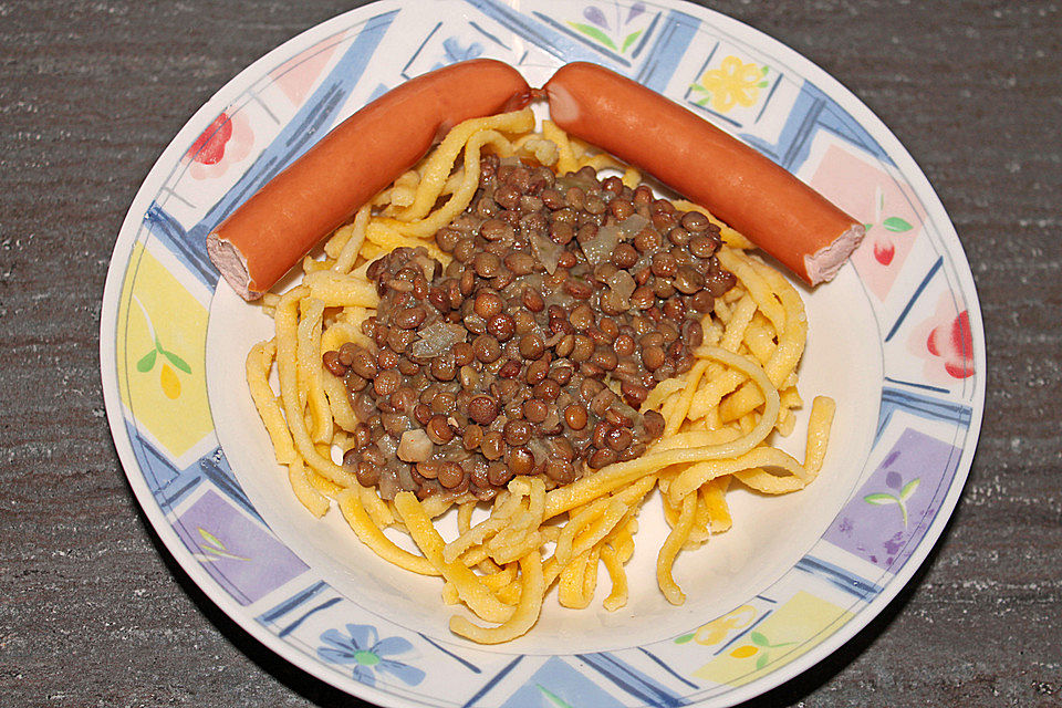 Spätzle und Linsen