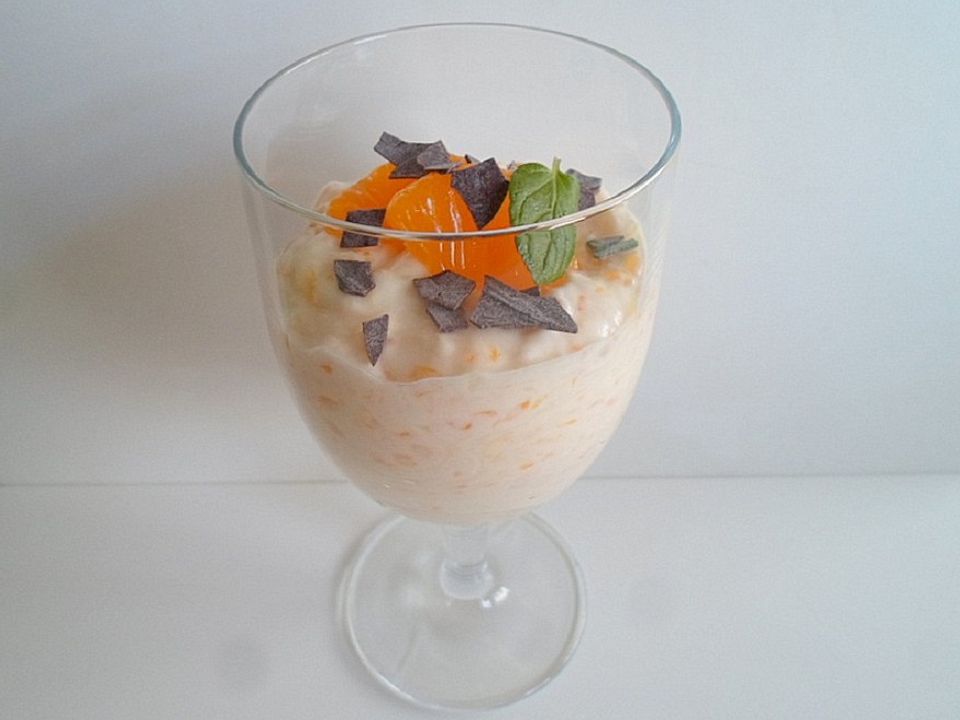 Vanille-Quark-Pudding mit Mandarinen von keks78| Chefkoch