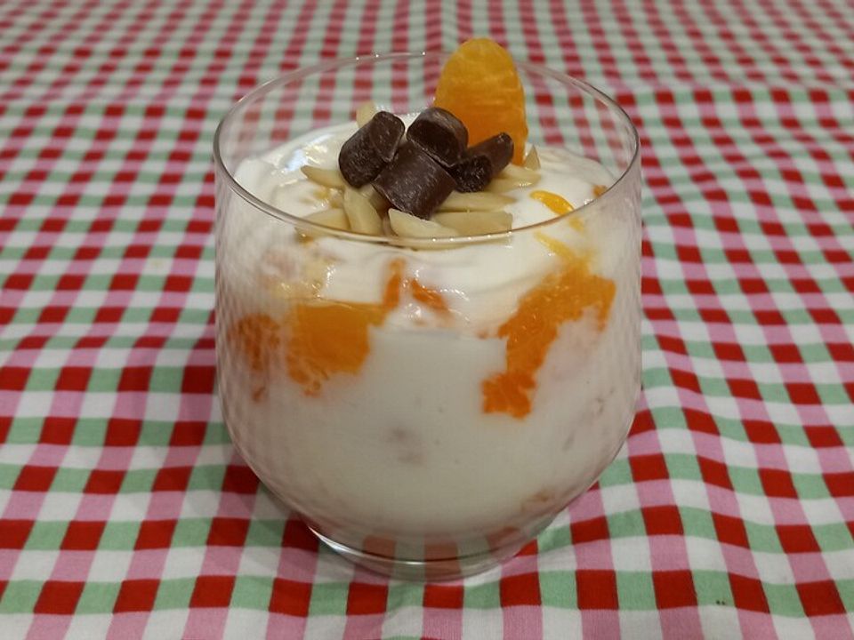 Vanille-Quark-Pudding mit Mandarinen von keks78| Chefkoch