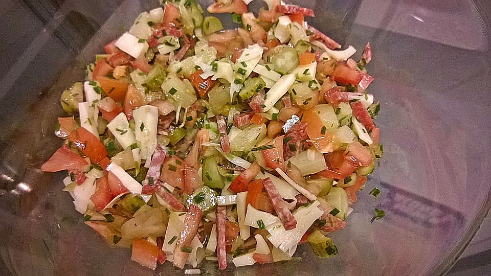 Käse-Wurstsalat mit Ananas von DirtyNeo| Chefkoch Käse-Wurstsalat mit Ananas von DirtyNeo| Chefkoch