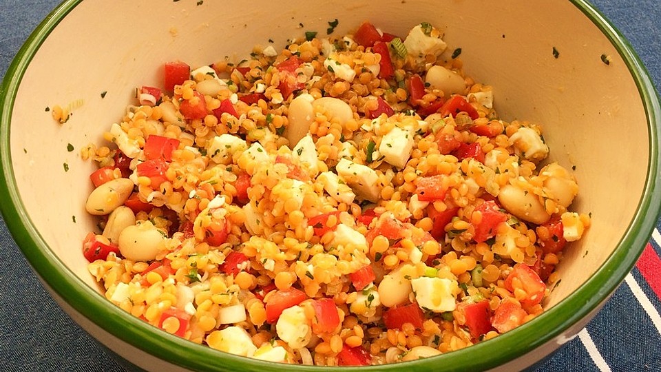 Roter Linsensalat Mit Fetakase Von Schlemmermeckermaus Chefkoch