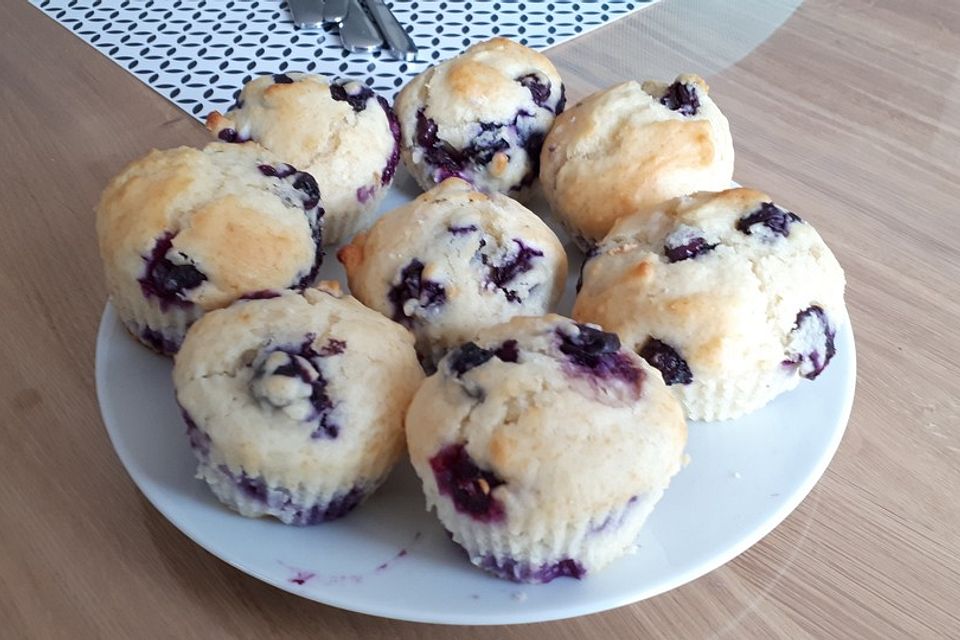 Blaubeer-Joghurt Muffins