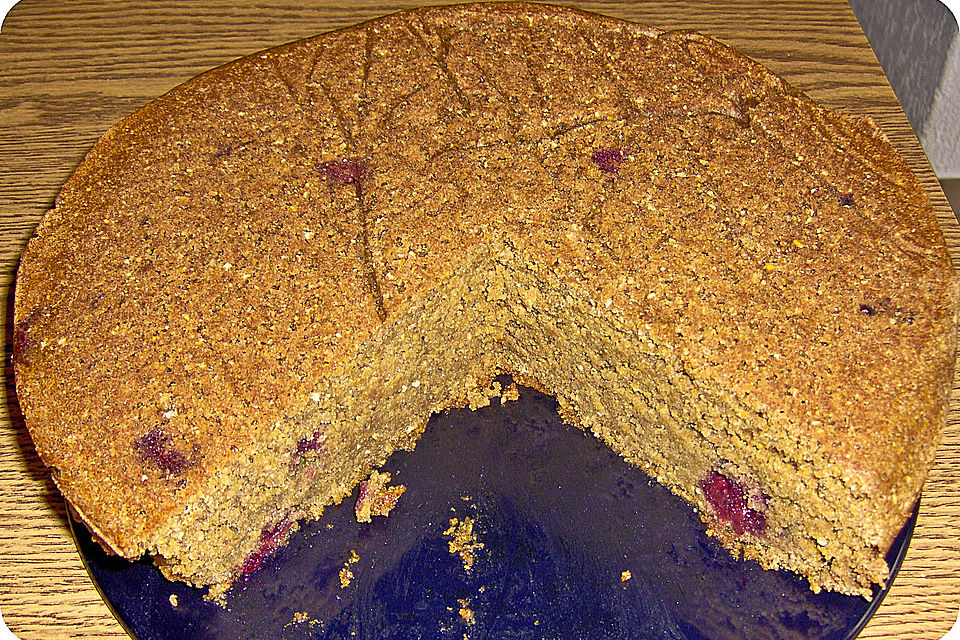 Mais-Amaranth-Kirschkuchen