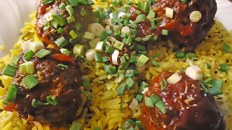 Koreanische Hackfleischklosschen Mit Gochujangpaste Von Hefide Chefkoch 