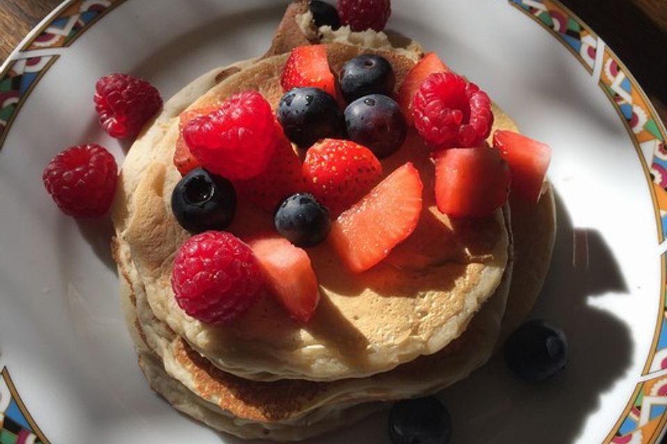 Vegane Pancakes - milchfrei, eifrei, laktosefrei Vegane Pancakes - milchfrei, eifrei, laktosefrei