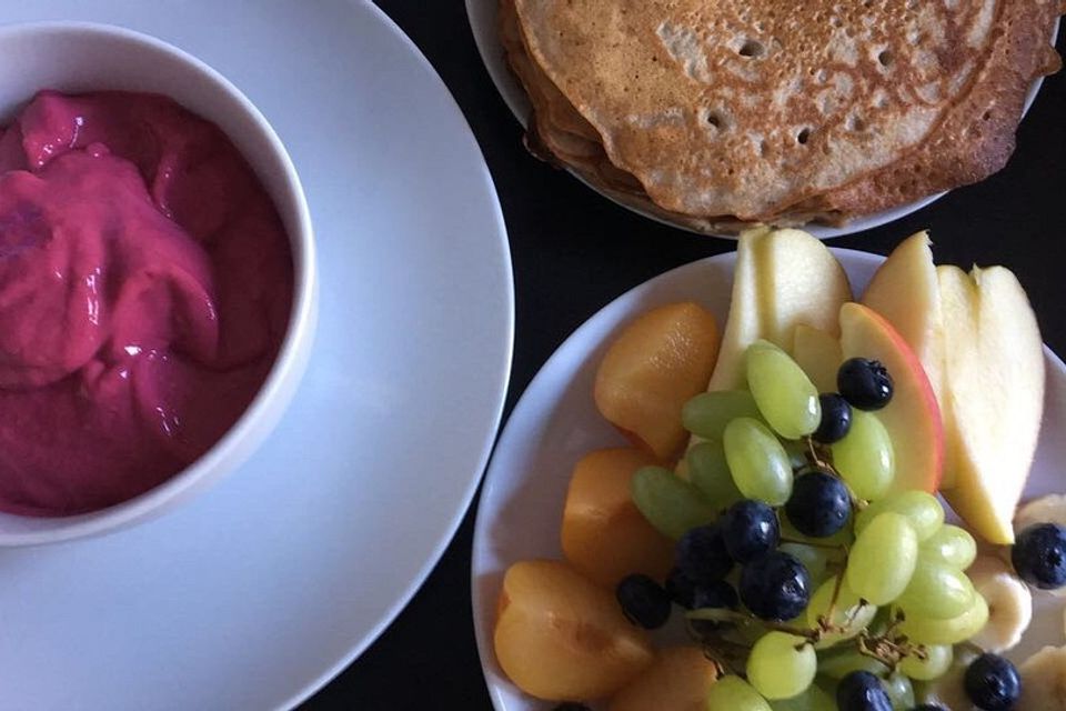 Vegane Pancakes - milchfrei, eifrei, laktosefrei Vegane Pancakes - milchfrei, eifrei, laktosefrei