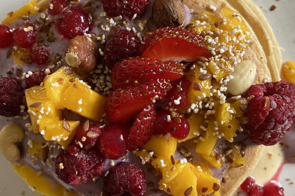 Vegane Pancakes - milchfrei, eifrei, laktosefrei Vegane Pancakes - milchfrei, eifrei, laktosefrei