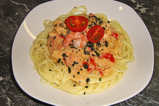 Spaghetti mit Krabbensoße von Glubb-Mutti| Chefkoch