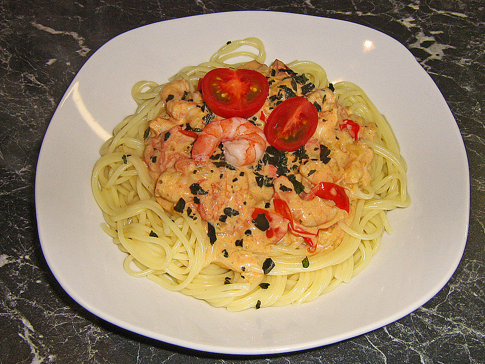 Spaghetti mit Krabbensoße von Glubb-Mutti| Chefkoch