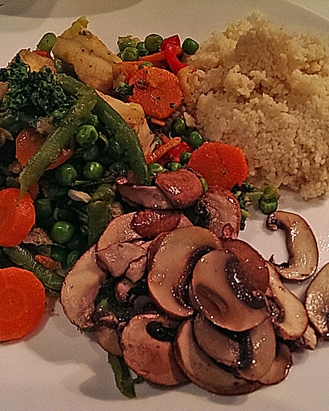 Gemüse-Fischpfanne mit Couscous