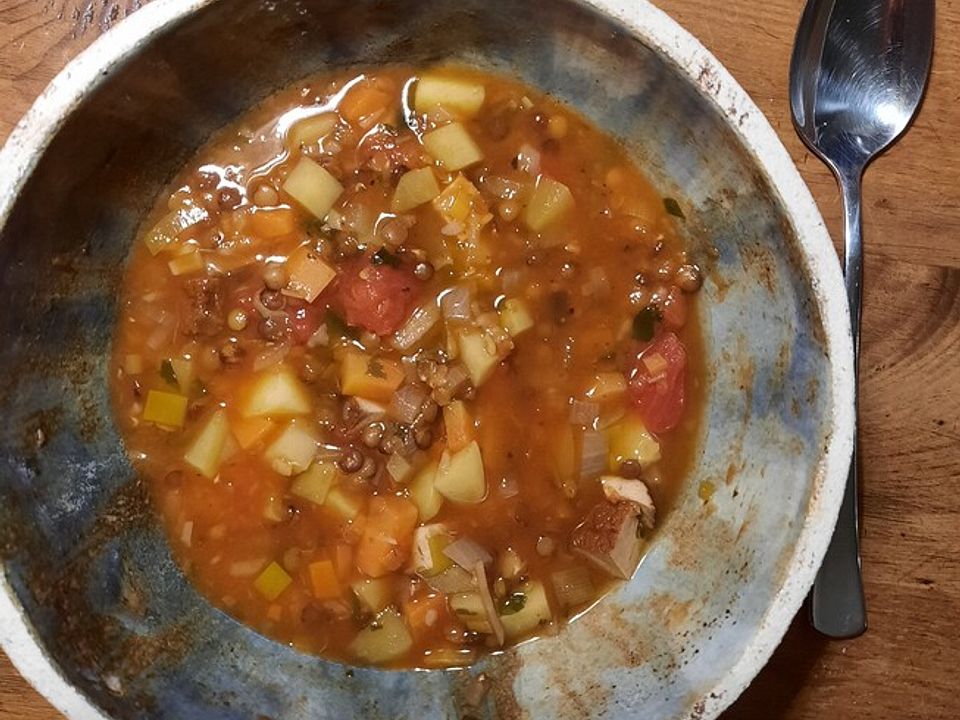 Linseneintopf nach hausmacher Art, vegan von Novocaine| Chefkoch