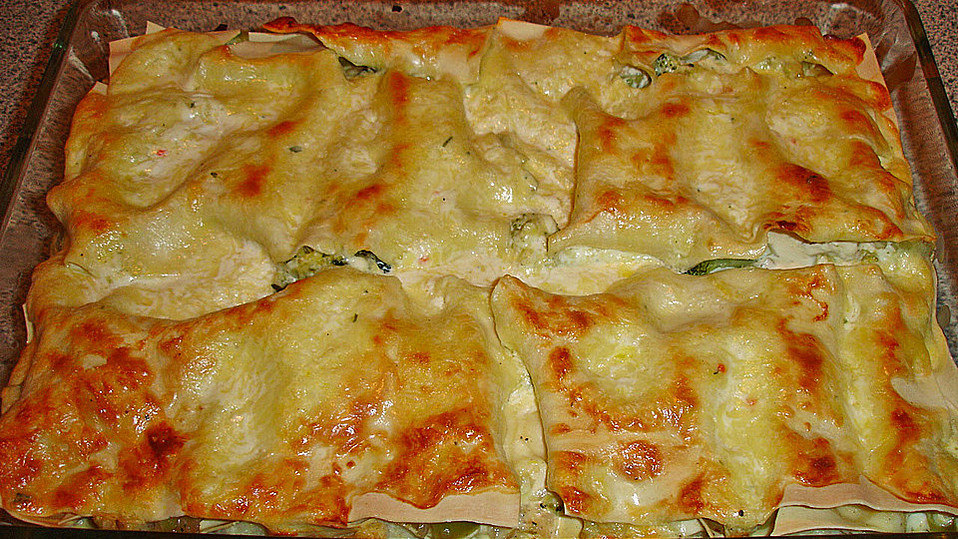 Weiße Lasagne mit Blumenkohl und Brokkoli von dodith