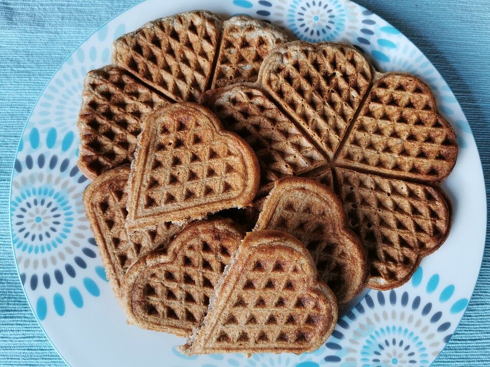 Bananen-Waffeln aus Dinkelvollkornmehl