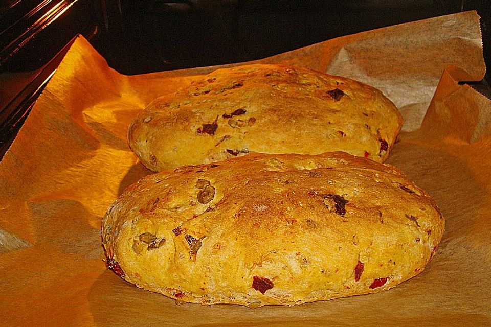 Tomaten - Oliven - Brot