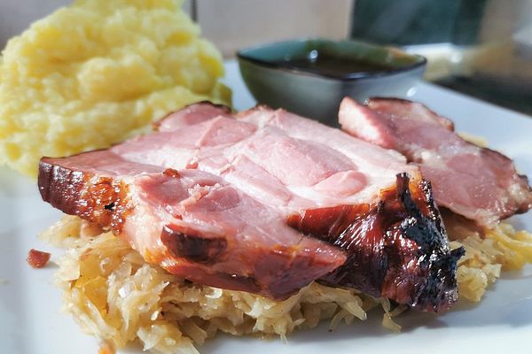 Kasselerbraten mit Sauerkraut aus dem Römertopf von dodith | Chefkoch