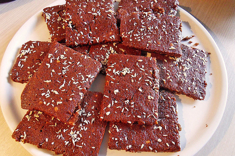 Brownies mit Karamell-Kokos-Streuseln