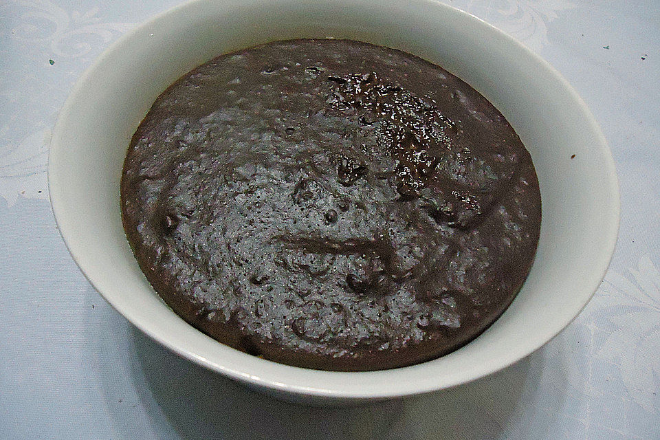 Schokoladenpudding mit Espresso und Amaretto