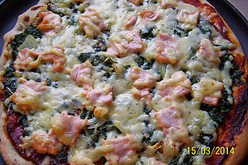 Lachs Spinat Pizza A La Mama Chefkoch