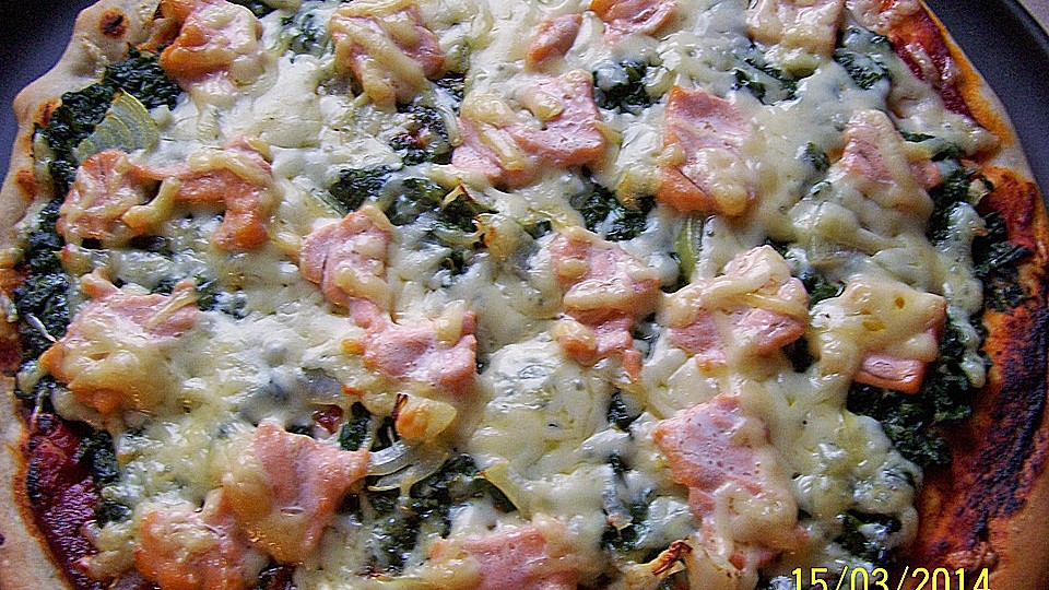 Lachs Spinat Pizza A La Mama Chefkoch