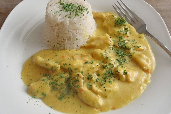 Hähnchengeschnetzeltes mit Currysauce von charmity | Chefkoch
