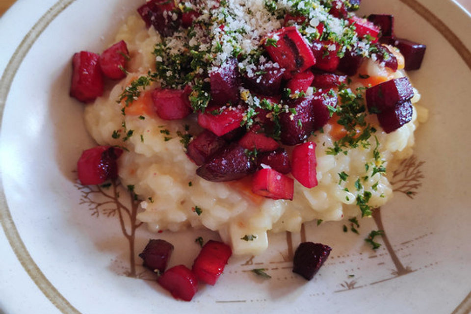 Wurzelgemüse-Risotto mit Gremolata