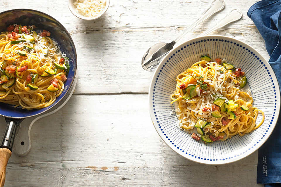 Zucchini-Carbonara