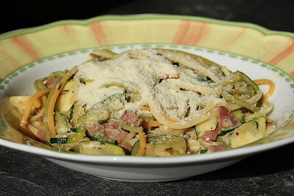 Zucchini-Carbonara