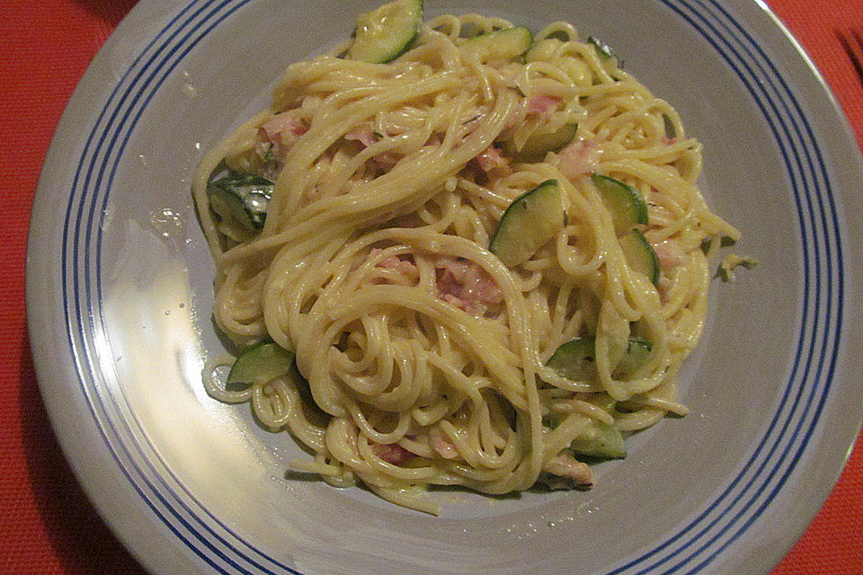 Zucchini-Carbonara