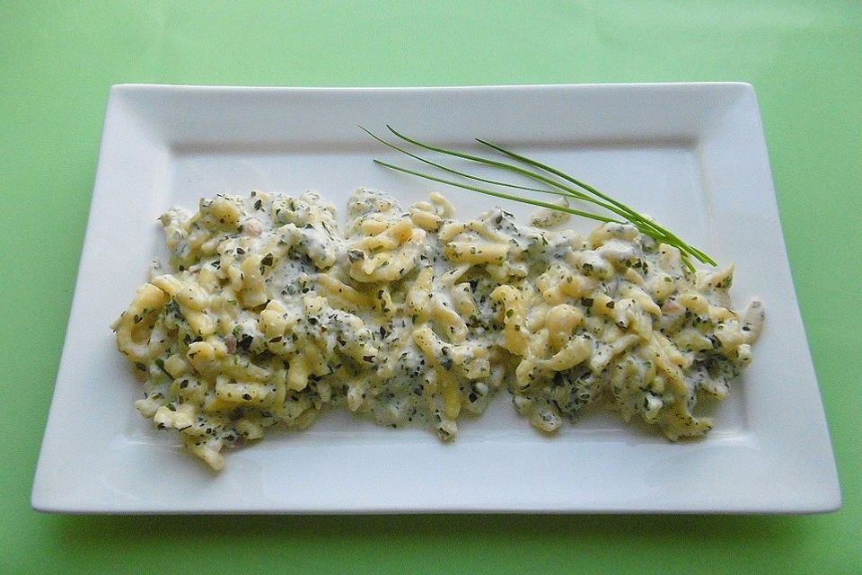 Kräutersoße zu Kartoffeln, Spätzle oder Hähnchen