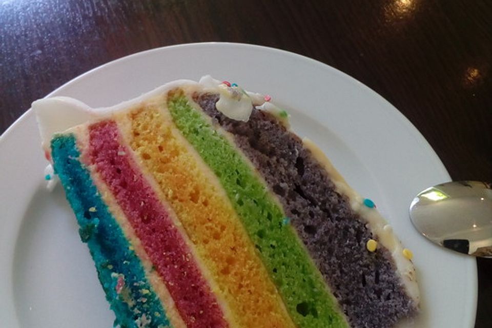 Regenbogenkuchen