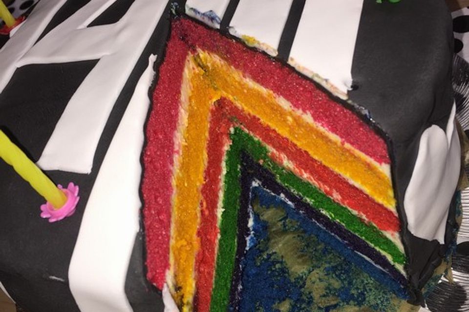 Regenbogenkuchen