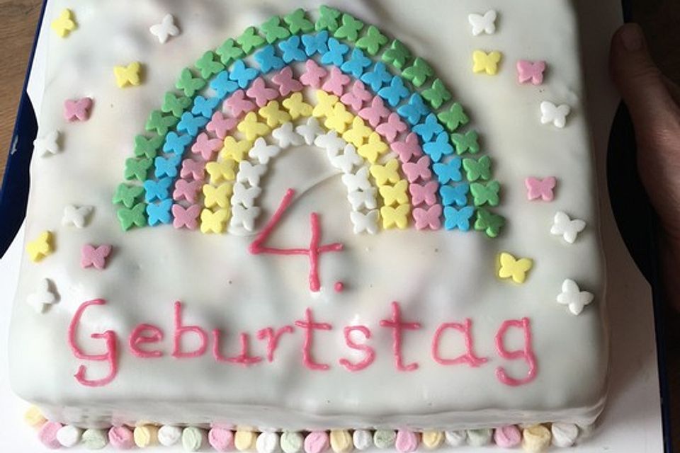 Regenbogenkuchen