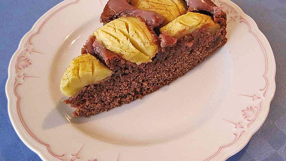 Versunkener Schoko Apfelkuchen Von Juulee Chefkoch
