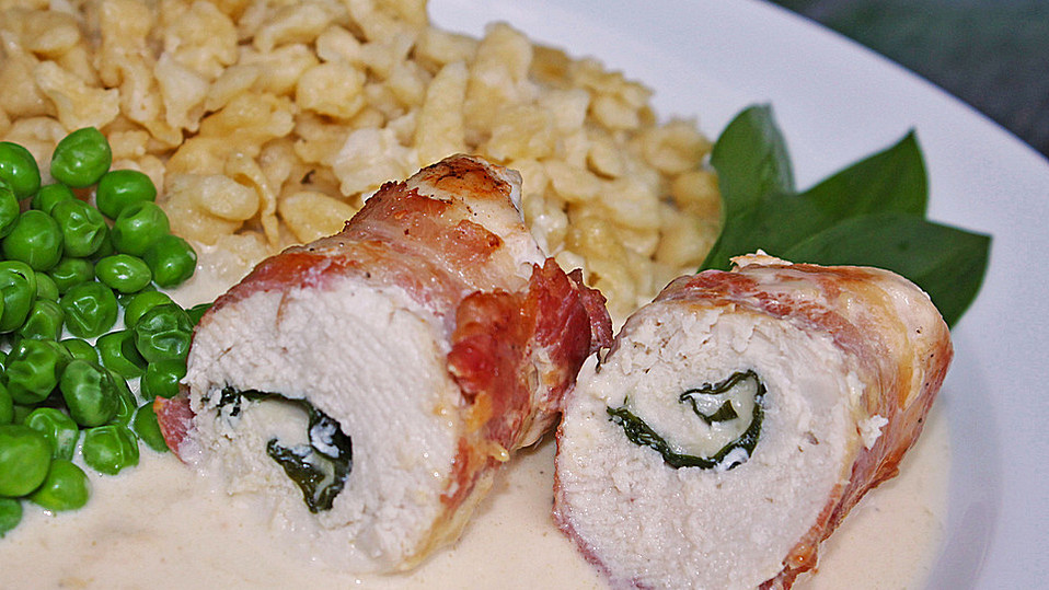 Hähnchenbrust-Bärlauch-Rouladen mit Bacon und Käse von badegast1 Hähnchenbrust-Bärlauch-Rouladen mit Bacon und Käse von badegast1