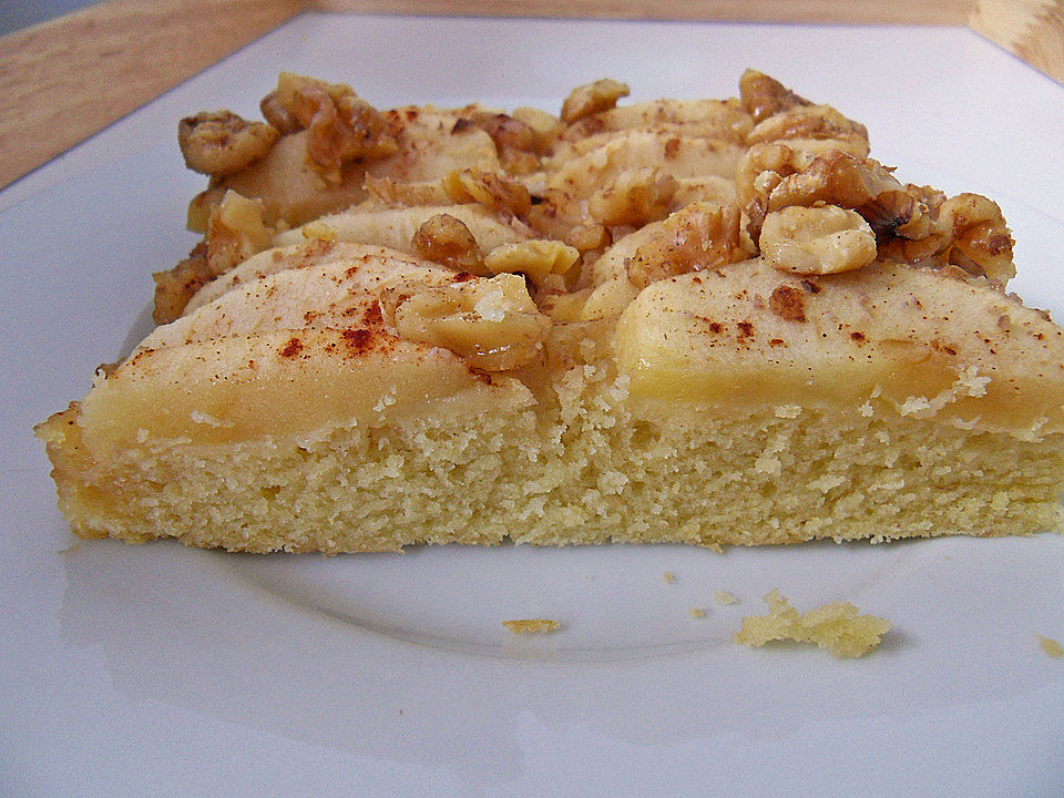 Apfel-Walnuss-Kuchen mit Ahornsirup von Reispapier| Chefkoch